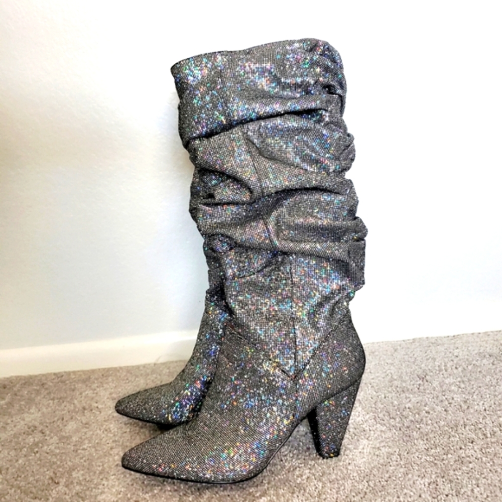 MIRRORBALL boots Steve Madden 7.5 Like New Taylor Swift Eras Tour boots